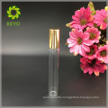 5ml 8ml 10ml 12ml clear roll on glass bottle with metal roller ball and aluminum gold cap